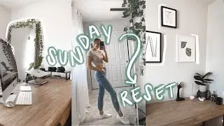 SUNDAY RESET ROUTINE: chores, laundry + prepping for the week