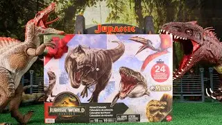 Jurassic World Rebirth 2025 Advent Calendar Unboxed Christmas Dinosaur Toys Mattel Drex TREX 67