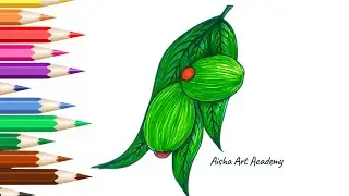 How to Draw Olive Tree | Olive Leaves for Kids and Beginners 