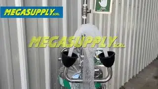 Ducha de seguridad aut&oacute;noma m&oacute;vil lavaojos MEGASUPPLY