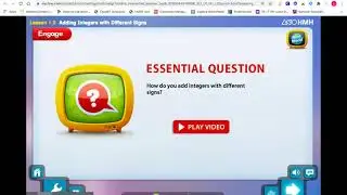 HMH Interactive Lesson