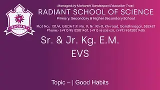 Std - Sr. & Jr.  K.G.  E.M.  Sub - | EVS
