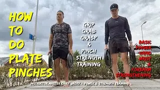 Pinch Grip Training - How To Do Plate Pinches - Get Stronger Fingers - Grab Strength - Grijpkracht