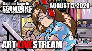 🦄 ART LIVESTREAM 08-5-2020 | Penciling Comic Pages and Making 5 MINUTE PITCHES | Rated 13+