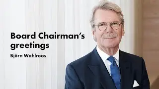 UPM-Kymmene Corporation&rsquo;s Annual General Meeting 2021: Board chairman's greetings, Bj&ouml;rn Wahlroos
