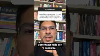 Como manter o foco com v&aacute;rios concursos surgindo? #concursopublico #direito #concurseiros #estudar