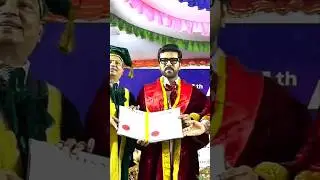 Ram Charan receives a doctorate from Vels University, bridging the worlds of education & art