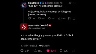 Elon Musk Gets Ratio'd to Oblivion by Assassins Creed Twitter Account