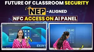 Secure Your Classroom Data with NFC on Ekin AI Interactive Panel! #digitalboard #nfccard #smartclass