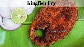 kingfish fry | Goan kingfish fry | Crispy fish fry |  Iswan fry | surmai rava fry