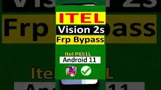 itel Vision 2S android 11 frp bypass New Security, itel Vision 2S frp bypass #shorts #frpbypass