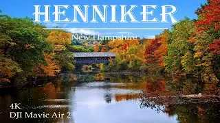4k Henniker - NH - DJi Mavic Air 2 Drone aerial footage. 4k