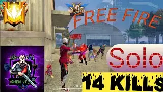Solo kills 14  ( සෝලෝ කිල් 14 ) -  Shengaming            #shen gaming # free fire