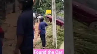 How to drag a car from a Paddy Field #travel #automobile #music #car #srilanka #visitsrilanka #short