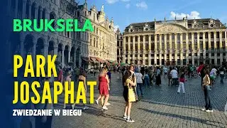 Park Josaphat w biegu, Bruksela &ndash; bieganie, natura, mostek, ścieżki, stawy, aktywny relaks