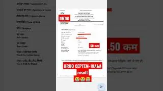 DRDO CEPTEM-10 A&A RESULT OUT😭😭#drdo#drdoceptam10#ceptam#drdoresult#drdoceptam#trending #result#drdo