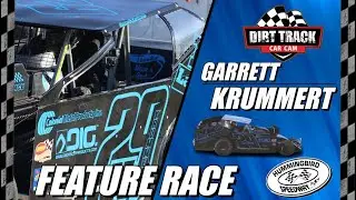 Garrett Krummert driving # 29 BRP Modified Tour in the feature at Hummingbird Speedway June 4, 2022