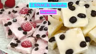 SNACK HELADO (Sin  MOLDE de Helados o Paletas) F&Aacute;CIL y SALUDABLE