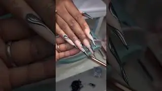 3D Chrome Nails Tutorial | #chromenails#promnails#prom#nailtutorial