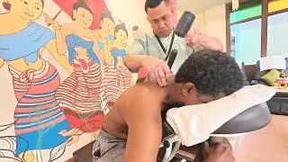 ASMR: INTENSE Thai Tok Sen Massage of Back Neck Shoulders I Wasn&rsquo;t Ready &ndash; Bangkok 🇹🇭