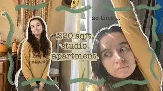 my 220 sq ft studio apartment | micro studio apartment tour