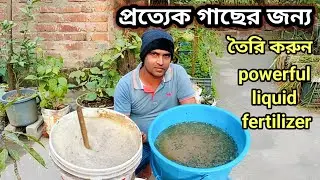 বাড়িতে তৈরি করুন শক্তিশালী জৈব তরল সার। সব ধরনের গাছে দেয়া হবে।#taralsar #liquidfertilizer 