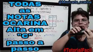 TODAS as NOTAS Ocarina Alta em 
