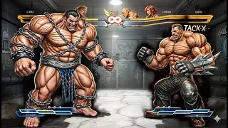 Street Fighter X Tekken | HUGO & RYU VS JACK-X & KEN (Hardest) - Street Fighter X Tekken