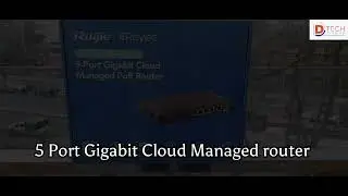 Ruijie Cloud managed PoE router || D-TECH