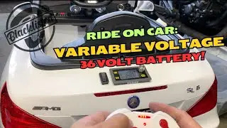 We put a 36 volt battery into a 6 volt kids ride on car 😈