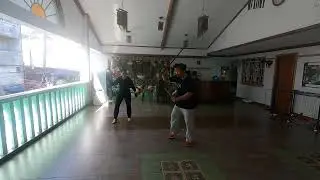 KALIS ILUSTRISIMO w/GM Peachie Defensa-Ofensiva combination of straight, diagonal, lutang footwork