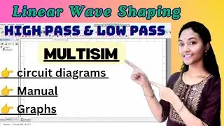 Linear wave shaping of high pass & low pass using #multisim of different time constants #electronics