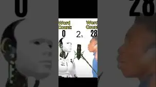 Who faster rapper? Robot vs human #viralvideo #ai #roblox #robot #human