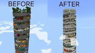 I turned @HielkeMaps's Parkour Spiral 3 into Giant Skyscraper in Minecraft!