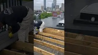 EPDM Rubber Roof Repair in Boston | #rubberroofrepair #flatroof #roofrepair