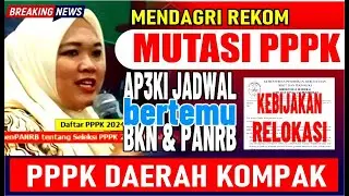 🔴 MENDAGRI REKOMENDASI MUTASI PPPK, GARA2 OPTIMALISASI