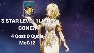 0 Cycling MoC 12 with a 3 Star Level 1 Light Cone - E0S0 Aglaea - 4 Cost