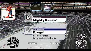 NHL 2K26 2KHS PCSX2 Gameplay Ducks vs Kings (2026 Roster) (Exhibition)