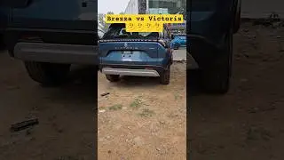 victor vs brezza 🤔 #roadrideexpert #automobile #marutisuzuki #brezza #victoris #shorts