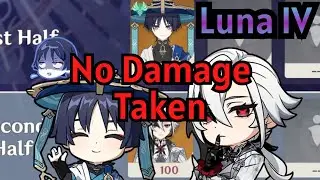 【原神】Ver.Luna IV 放浪者＆召使の両単騎で螺旋12層 ☆9クリア/ Ver.Luna IV Spiral Abyss Floor 12 Wanderer ＆ Arlecchino Solo