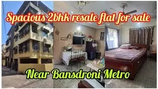 Spacious 2bhk resale flat for sale in Bansdroni near Master da Suriya sen metro station. 