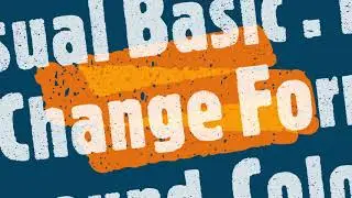 Visual Basic .NET : Change Form Background Color Using VscrollBar