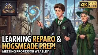 Learning REPARO & Hogsmeade Prep! 🧙&zwj;♂️ Meeting Professor Weasley  | Hogwarts Legacy [4K PS5 HDR]