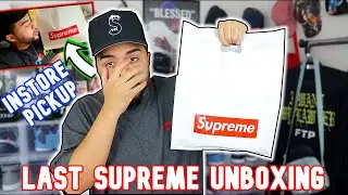 MY LAST SUPREME UNBOXING SS21 Summer Tees + In Store Pickup | Life Update
