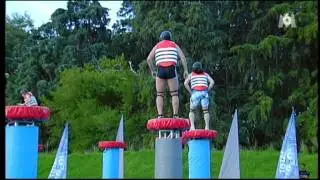 TOTAL WIPEOUT Yohann TERTRIN 4&egrave;me partie, quart de finale, la fatale balayette