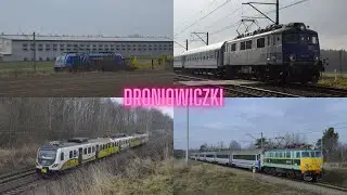 Pociągi na przecięciu szlaków w Lublińcu Unikatowa EU07-005 EN57KD Traxx LTE i inne