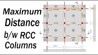 Maximum distance between two RCC columns? - Civil Engineering Videos
