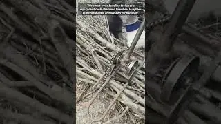 Smart Way To Bundle Wood Using Old Cycle Chains