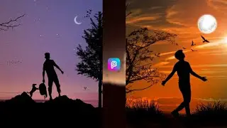 PicsArt dark shadow concept photo Editing || Sunset photo Editing kaise karen