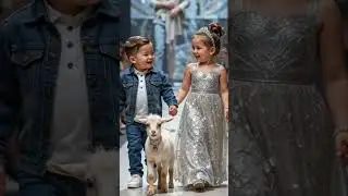 Cute Chubby Kids Fashion Show with Adorable Animals! 🐾✨ #CutestRunway